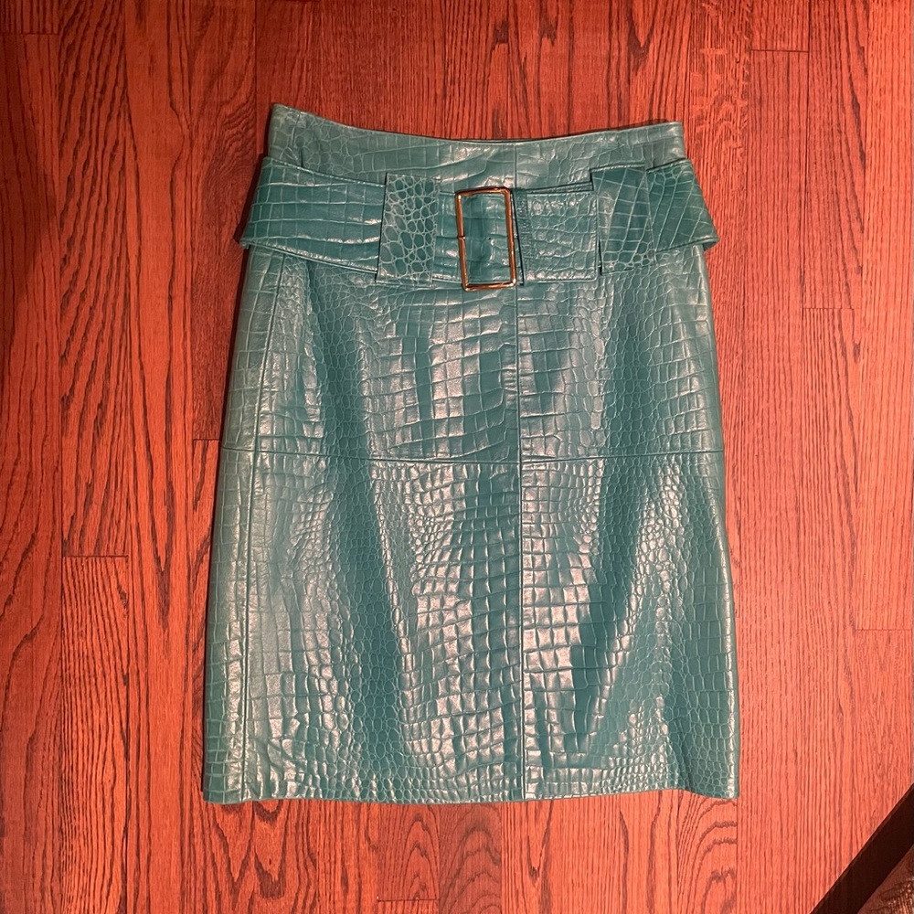 SON-YA Leather Skirt